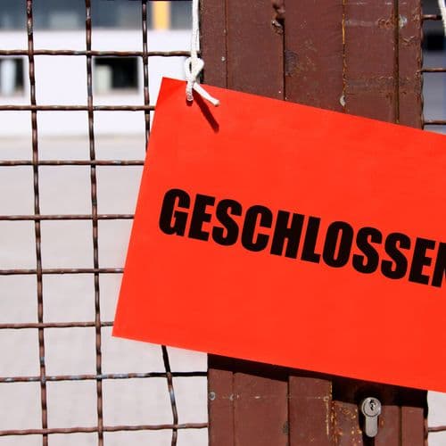 Die Zahl der geplanten Betriebsschließungen im Mittelstand ist um 56 Prozent gestiegen