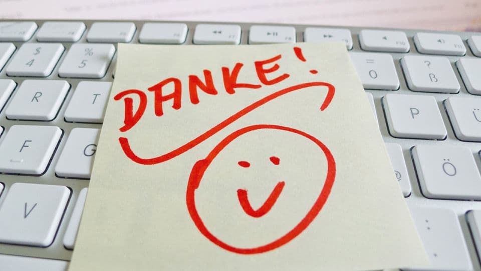 So kommt Ihr Dankeschön gut an