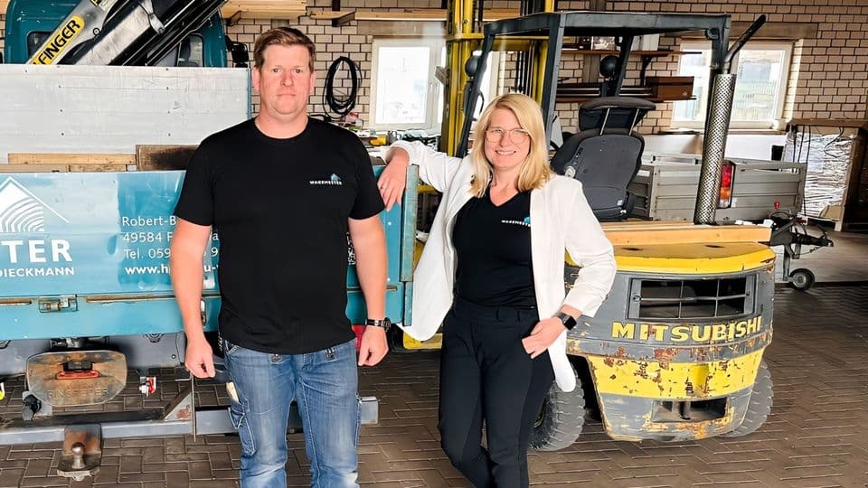 Führen gemeinsam den Betrieb: Tanja und Marcel Dieckmann.