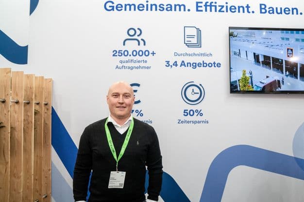 Cosuno Sales Director Bastian Bornkessel auf der Bau 2025: „Durch die KI nutzt man uns nun verstärkt für die Kalkulation.“