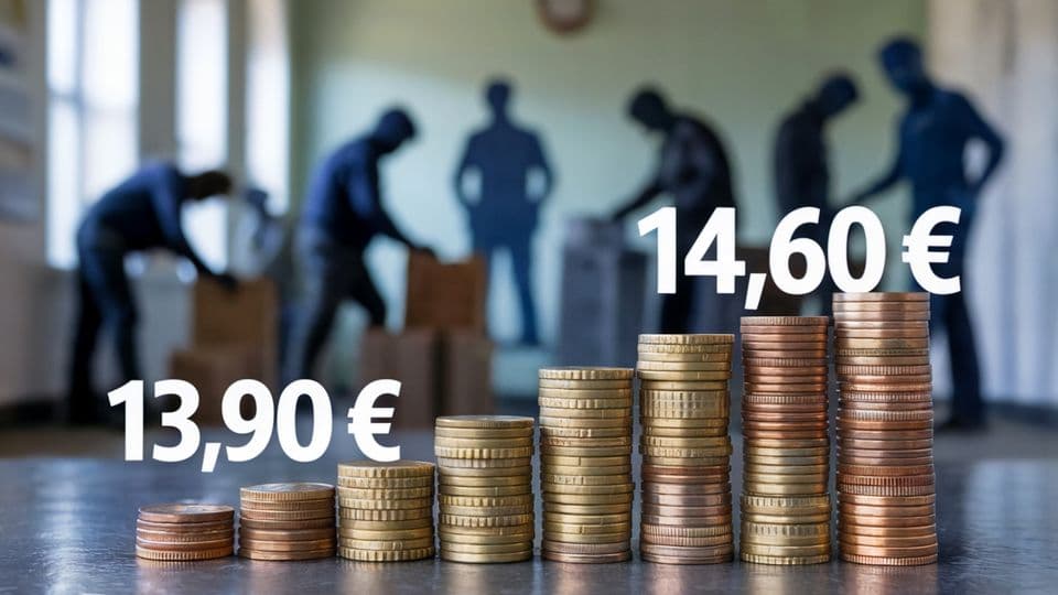 Anpassung um 1,08 Euro: Laut Beschluss der Mindestlohnkommission soll der Mindestlohn zunächst auf 13,90 Euro angehoben werden. 2027 soll es eine weitere Erhöhung geben.