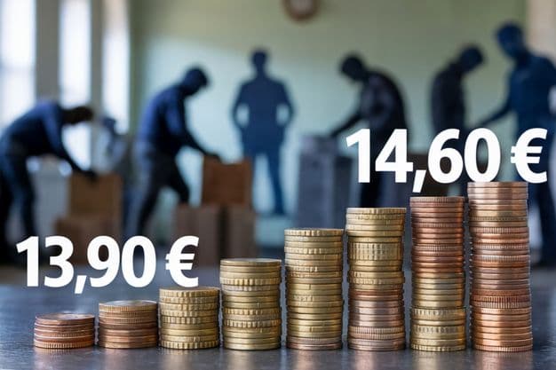 Anpassung um 1,08 Euro: Laut Beschluss der Mindestlohnkommission soll der Mindestlohn zunächst auf 13,90 Euro angehoben werden. 2027 soll es eine weitere Erhöhung geben.
