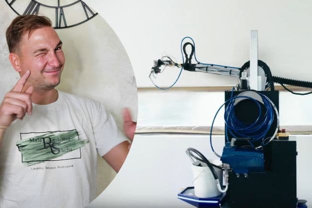 Malermeister Robert Sachs testet Maler-Roboter: „Das Ergebnis hat sehr überzeugt.“