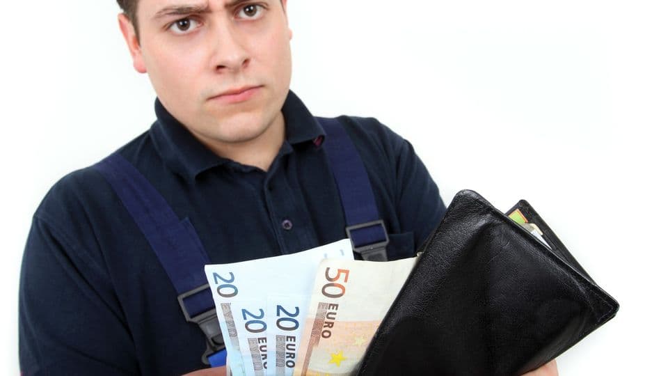 unzufrieden mit dem Geld