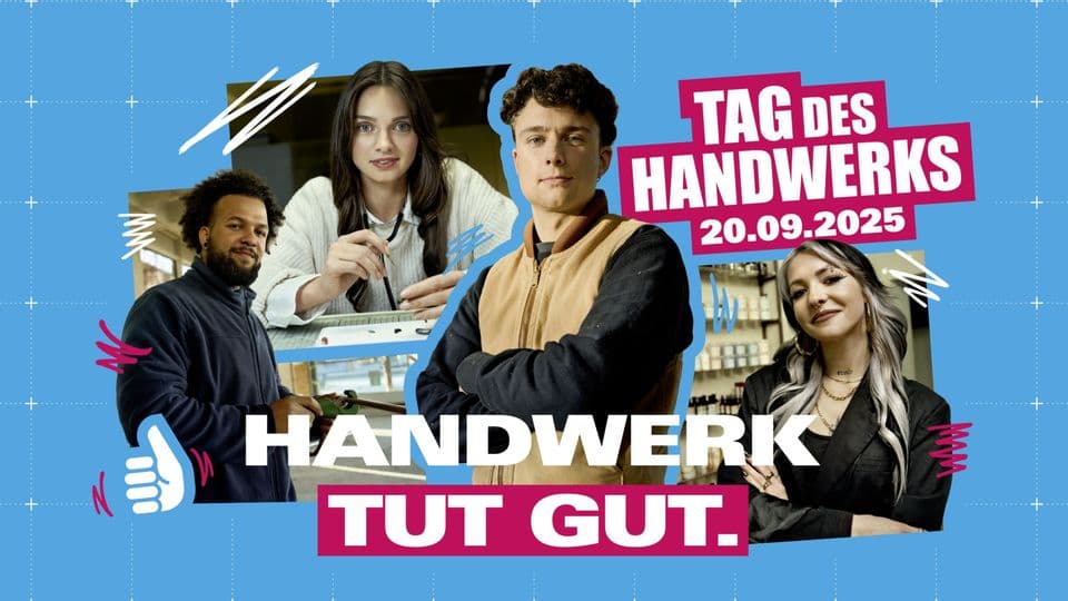 Tag des Handwerks 2025: Unter dem diesjährigen Motto „Handwerk tut gut“ steht die Gesundheit im Fokus.