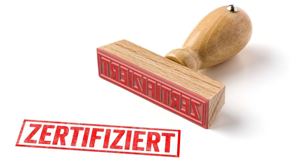 Holzstempel - Zertifiziert