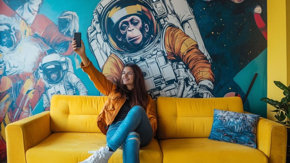 Fotos auf denen Fototapeten im Hintergrund zu sehen sind, dürfen laut einem BGH-Urteil ins Internet gestellt werden.